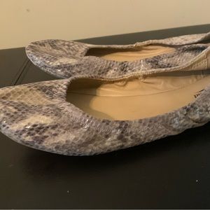 Lucky Snakeskin Ballet Flats Sz.9